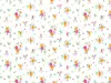 Autocolant decorativ Sunflor, d-c-fix, alb cu model floral colorat, rolă de 45x200 cm 