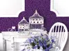 Autocolant decorativ Sonja Purple, d-c-fix, model floral, mov, 45 x 150 cm
