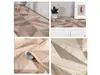 Autocolant mobilă lemn bej, Folina W0448, cu model geometric, 122 cm lăţime