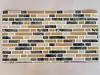 Autocolant perete imitaţie faianţă bej şi maro, Folina Romana, rezistent la apă şi căldură, rolă de 67x200 cm