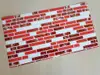 Autocolant perete imitaţie faianţă roşie, Folina, rezistent la apă şi căldură, rolă de 67x200 cm