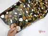 Folie geam autoadezivă, Folina 9877, sablare mozaic colorat, 90 cm lăţime