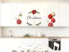 Sticker Crăciun, decor cu globuri roşii, 90x100 cm