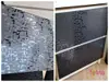 Autocolant mobilă decorativ, Folina, negru cu model abstract embosat, rolă de 75x300 cm