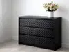 Autocolant negru Grid Carbon, model embosat pătrățele - 75x250 cm