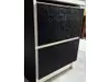 Autocolant mobilă negru embosat, model fluid decorativ - 75x250 cm