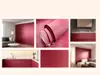 Autocolant mobilă vișiniu metalic brushed, textură periată, rolă 75x150 cm