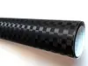 Autocolant negru Grid Carbon, model embosat pătrățele - 75x250 cm