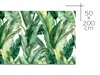 Autocolant pentru mobilă cu model frunze exotice, Folina, rolă de 50x200 cm