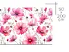 Autocolant pentru mobilă cu model maci de grădină, Folina, rolă de 50x200 cm