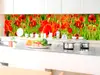 Autocolant perete backsplash, Dimex Câmp cu maci roşii, rezistent la apă şi caldură, rolă de 60x350 cm