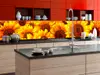 Autocolant perete backsplash, Dimex Floarea soarelui, rezistent la apă şi căldură, rolă de 60x350 cm