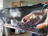 Autocolant perete bucătărie, Folina, model cafea, în nuanţe de maro, rolă de 80x250 cm