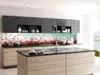 Autocolant perete contrablat bucătărie, Dimex, peisaj cu flori de câmp roz, rolă de 60x350 cm