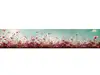 Autocolant perete contrablat bucătărie, Dimex, peisaj cu flori de câmp roz, rolă de 60x350 cm