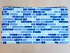 Autocolant perete baie și bucatărie, imitaţie mozaic albastru, rezistent la apă şi căldură, rolă de 67x200 cm