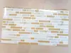 Autocolant perete baie și bucatărie, imitaţie mozaic bej, rezistent la apă şi căldură, rolă de 67x200 cm