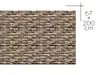 Autocolant perete imitaţie faianţă maro, Folina Merina,rezistent la apă şi căldură, rolă de 67x200 cm