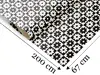 Autocolant perete model retro cu flori alb-negru, Folina, rolă de 67x200 cm