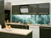 Autocolant perete bucătărie, Dimex Foggy Forest, verde, rezistent la apă şi căldură, rolă de 60x350 cm