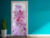 Autocolant uşă Floare de cireş, Folina, culoare roz, dimensiune autocolant 92x205 cm