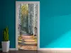 Autocolant uşă Potecă prin pădure, Folina, model cu peisaj, dimensiune autocolant 92x205 cm