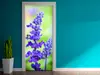 Autocolant uşă Purple flower, Folina, model cu peisaj, dimensiune autocolant 92x205 cm