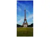 Autocolant uşă Turnul Eiffel, Folina, model cu peisaj urban, dimensiune autocolant 92x205 cm