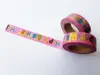 Bandă adezivă Washi Tape, Happy Birthday, Folina, culoare roz, 15 mmx10 m