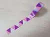 Bandă adezivă Washi Tape Triangle, Folina, model multicolor, dimensiune bandă 15 mm lăţime x 10 m lungime