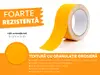Bandă antialunecare autoadezivă cu granulație grosieră, culoare galbenă, ideală pentru scări și podele, rolă 5 cm x 5 m