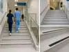 Bandă antiderapantă autoadezivă neagră, 5 cm x 5 m, suprafață aderentă non-abrazivă