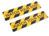 Set 2 Benzi Antiderapante pentru Scări „Watch Your Step” 61 × 15 cm Galben-Negru