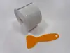 Bandă etanşare autoadezivă albă, Folina ETF12, rolă de 6 cm x 3,2 m, racletă de aplicare inclusă