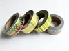 Set 4 role washi tape, benzi adezive decorative, modele metalice