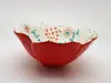 Bol ceramică Dolomite flower roşu