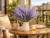Buchet lavandă din flori artificiale, 38 cm înălţime - 5 fire