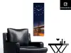 Ceas de perete San Francisco Nights, imprimeu cu podul Golden Gate, 20 x 60 cm