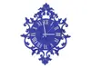 Ceas perete Florenţa, Folina, decorațiune perete albastra, 50x40 cm