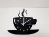 Ceas perete Ceașcă, Folina, pentru bucătărie, negru, 36 x 32 cm