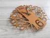Ceas decorativ Copac, Folina, decorațiune din lemn lăcuit, dimensiune ceas 30 cm