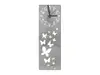 Ceas perete, Folina, model fluturi Felicity gri, dimensiune ceas 60x20 cm