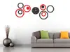 Ceas perete, Folina, model cercuri roşii şi negre