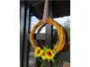 Coroniţă decorativă, Folina, floarea soarelui şi spice grâu, 40 cm