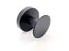 Cuier rotund, negru, suport de perete pentru halate sau prosoape, model SUS304-1602