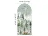 Sticker decorativ peisaj cu animalele pădurii, pentru perete sau uşă, 55x120 cm