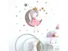 Stickere cameră fete, prinţesa somnoroasă, decor cu lună şi steluţe