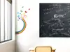 Set autocolant tablă de scris neagră şi sticker Fluturi curcubeu, Folina EDU75, decor pentru grădiniţe şi şcoli