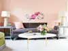 Decoraţiune perete Daisy, Folina, culoare oglindă roz, dimensiune decorațiune 100x70 cm