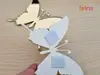 Set 12 stickere oglindă, fluturi aurii şi bronz